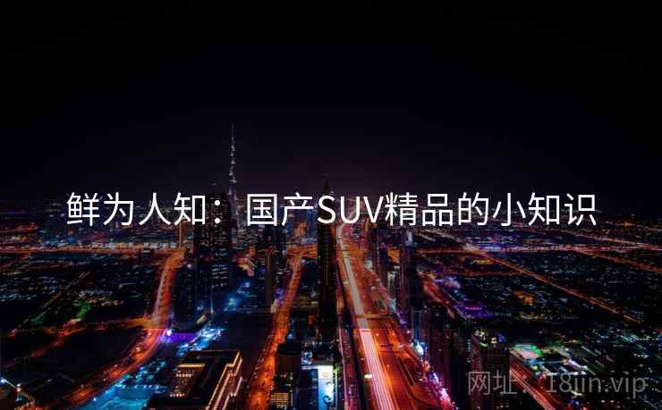 鲜为人知：国产SUV精品的小知识